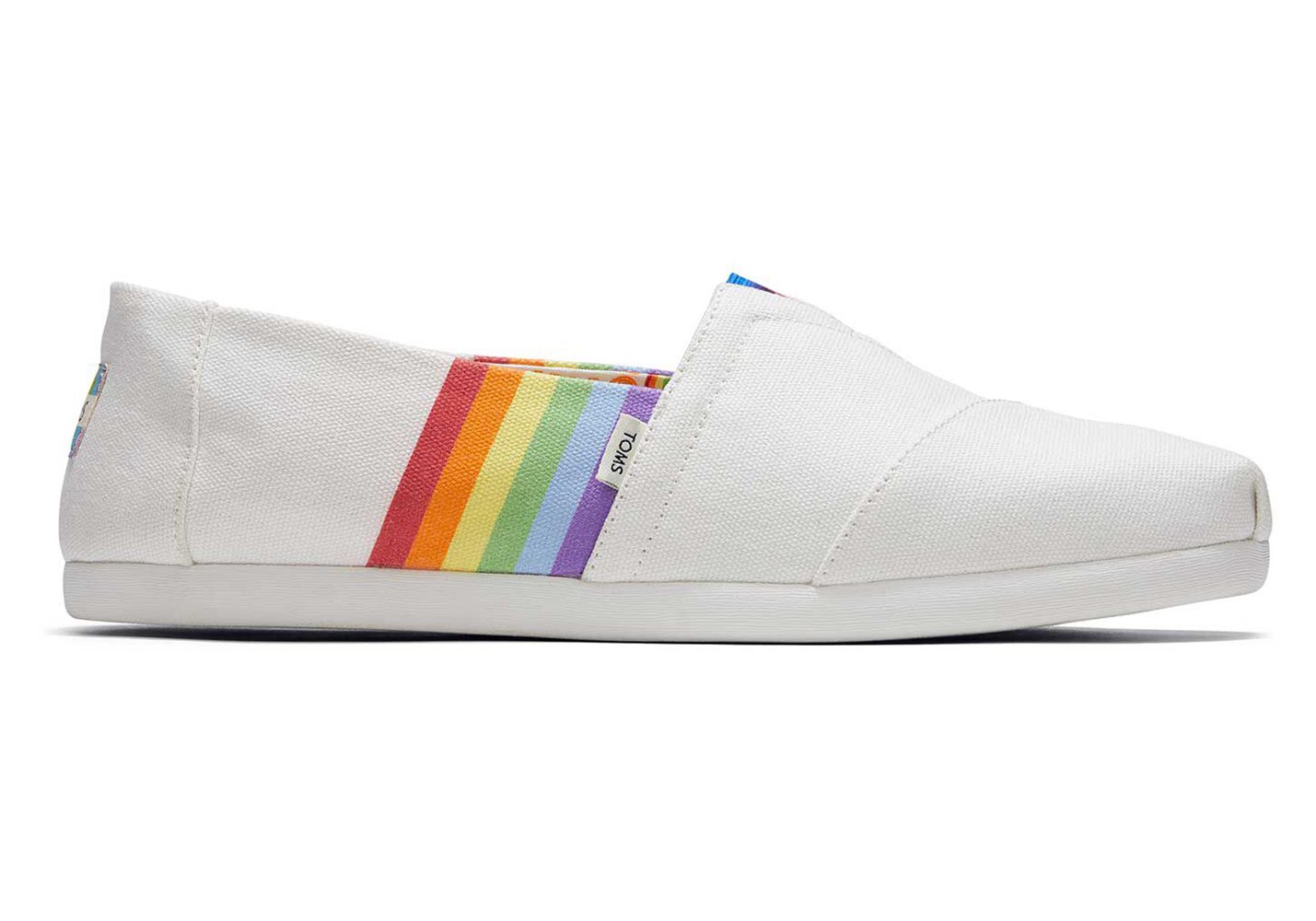 Toms Espadryle Męskie Białe - Alpargata Unity Rainbow - 21QLRICHB